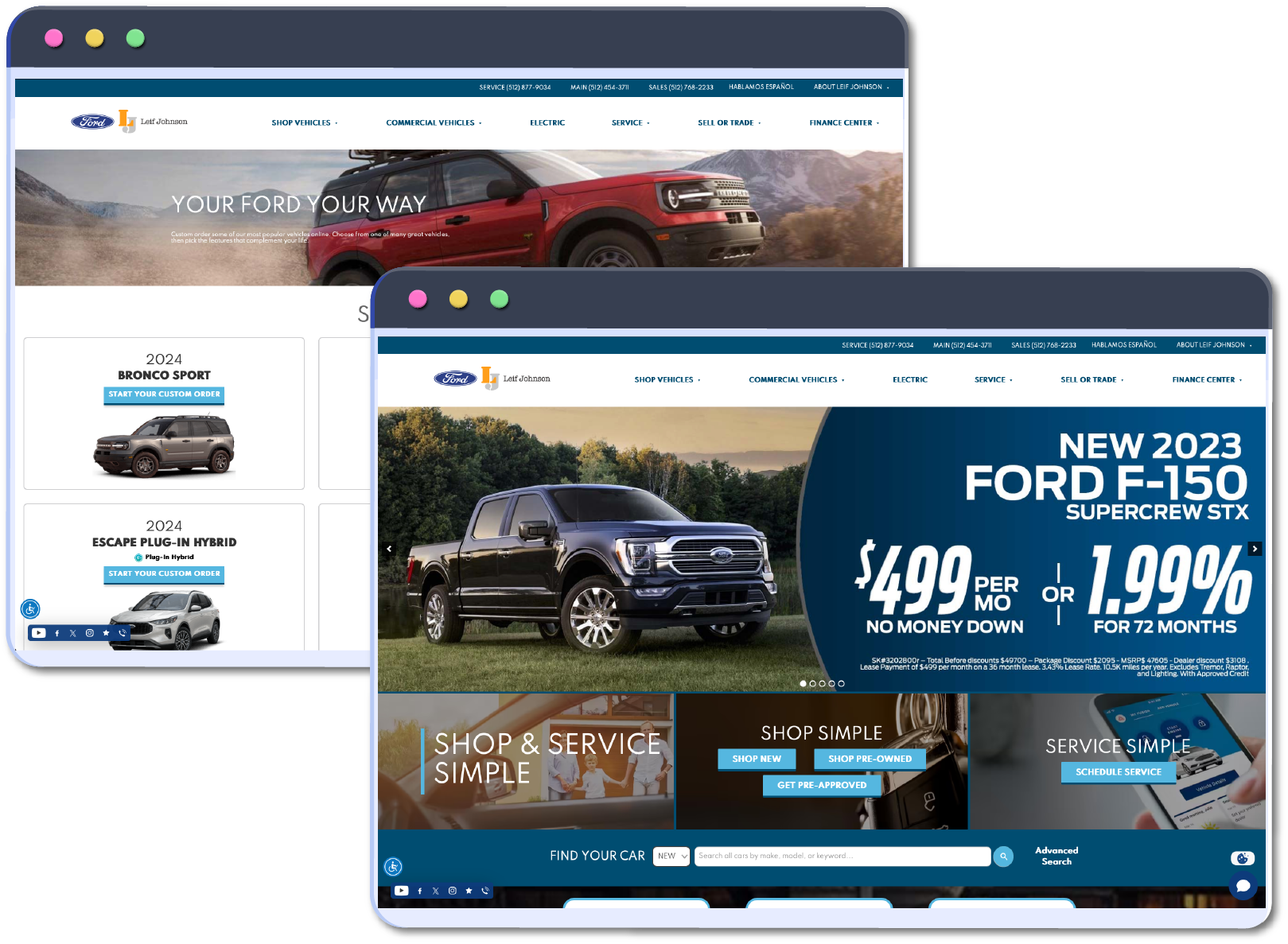 Automotive Website Vendor Sample Leif Johnson Ford